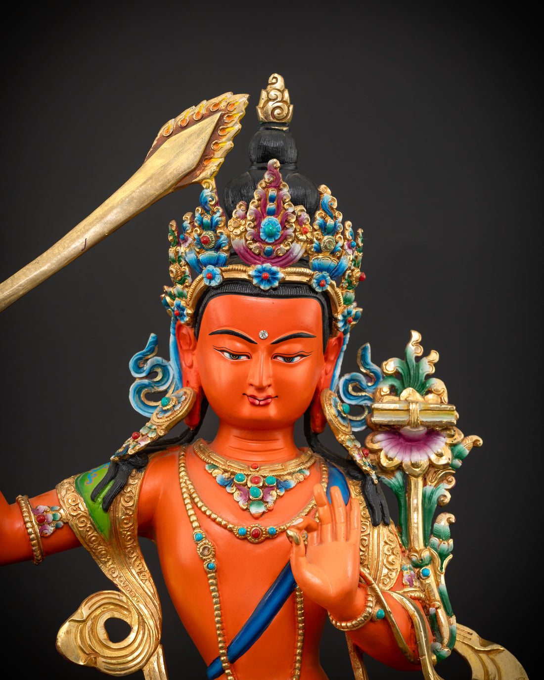 The Red Manjushri: A Statue of Fierce Wisdom and Enlightenment