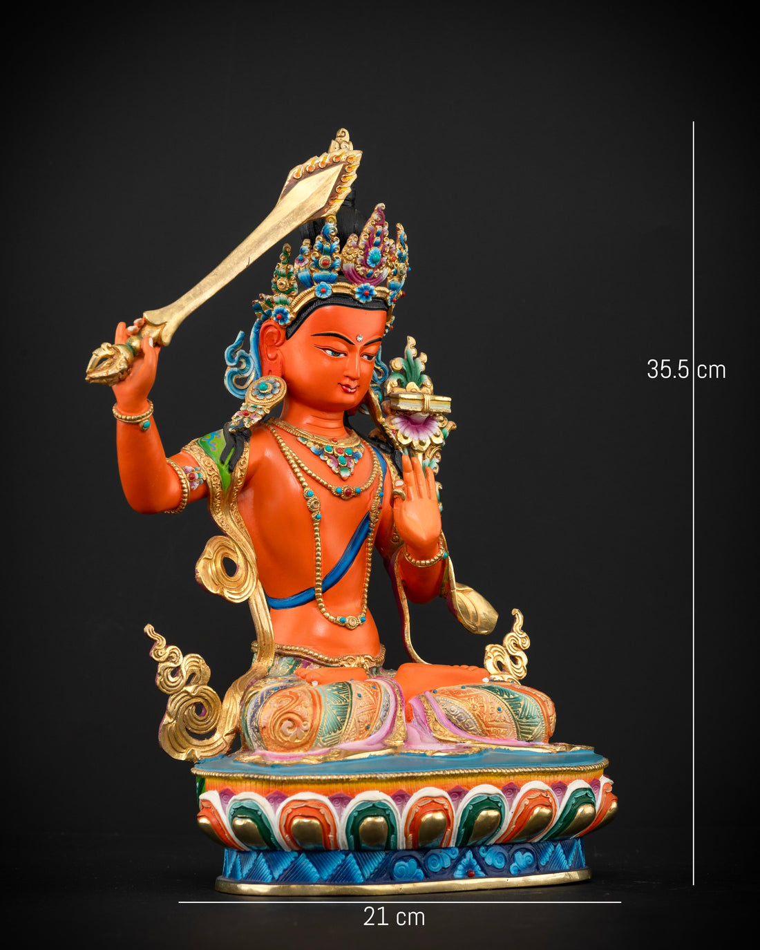 The Red Manjushri: A Statue of Fierce Wisdom and Enlightenment