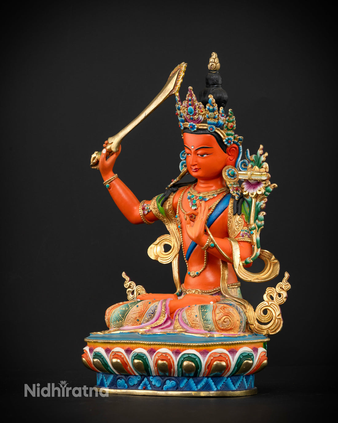 The Red Manjushri: A Statue of Fierce Wisdom and Enlightenment