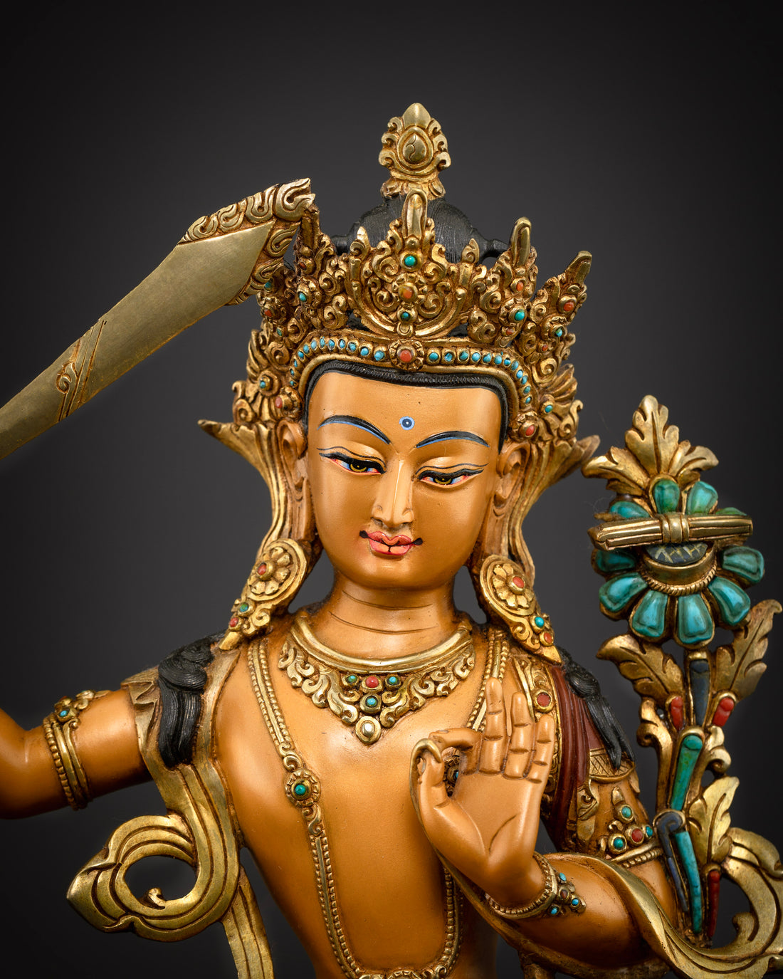 Kaleidoscope of Enlightenment: Manjushri Statue