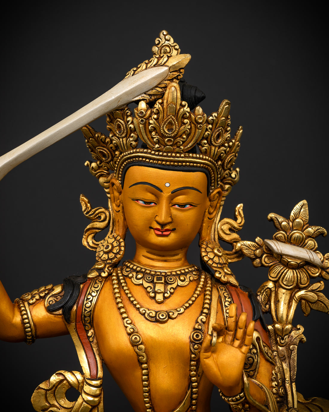 Bodhisattva Manjushree: A Masterpiece of Colored Enlightenment