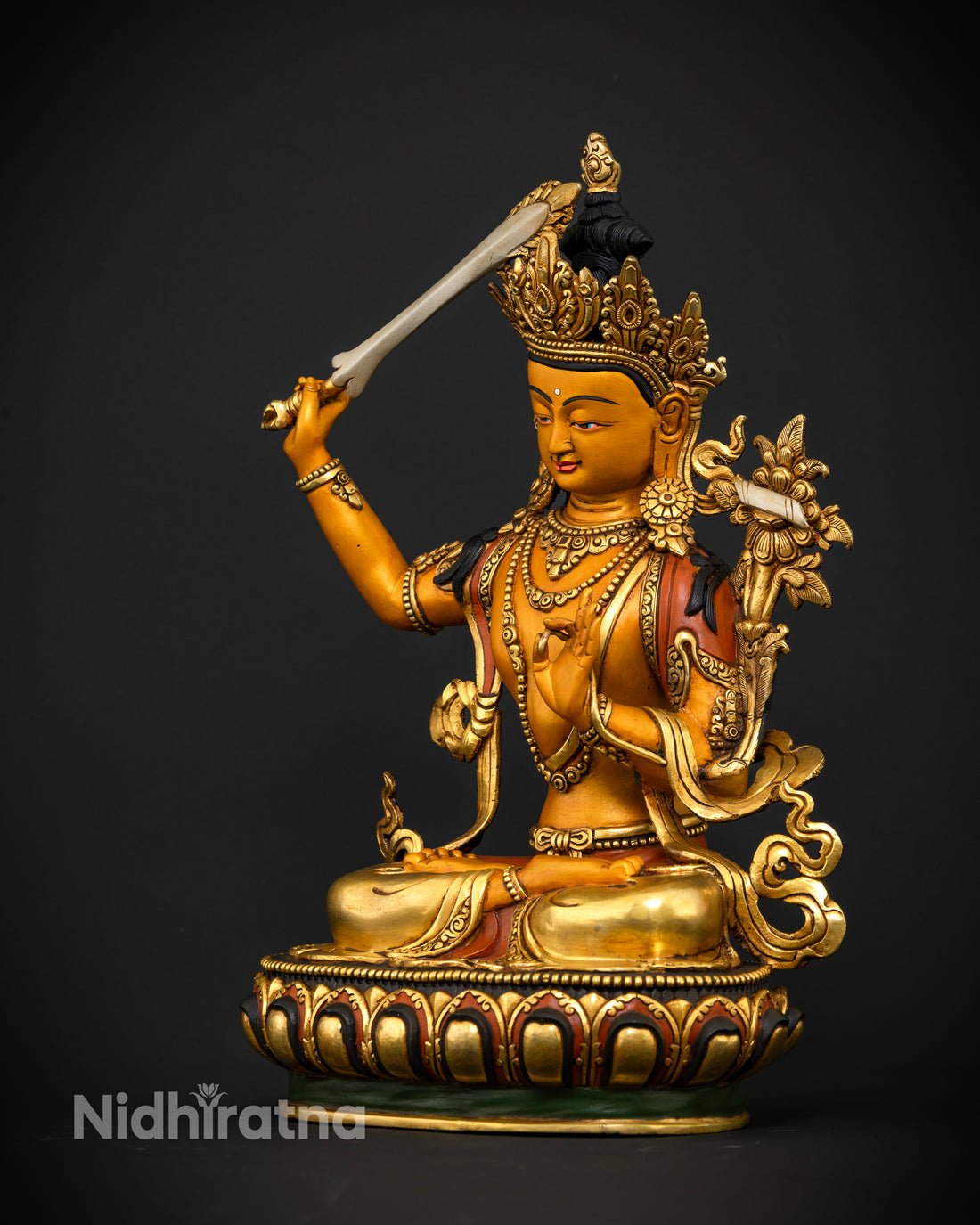 Bodhisattva Manjushree: A Masterpiece of Colored Enlightenment