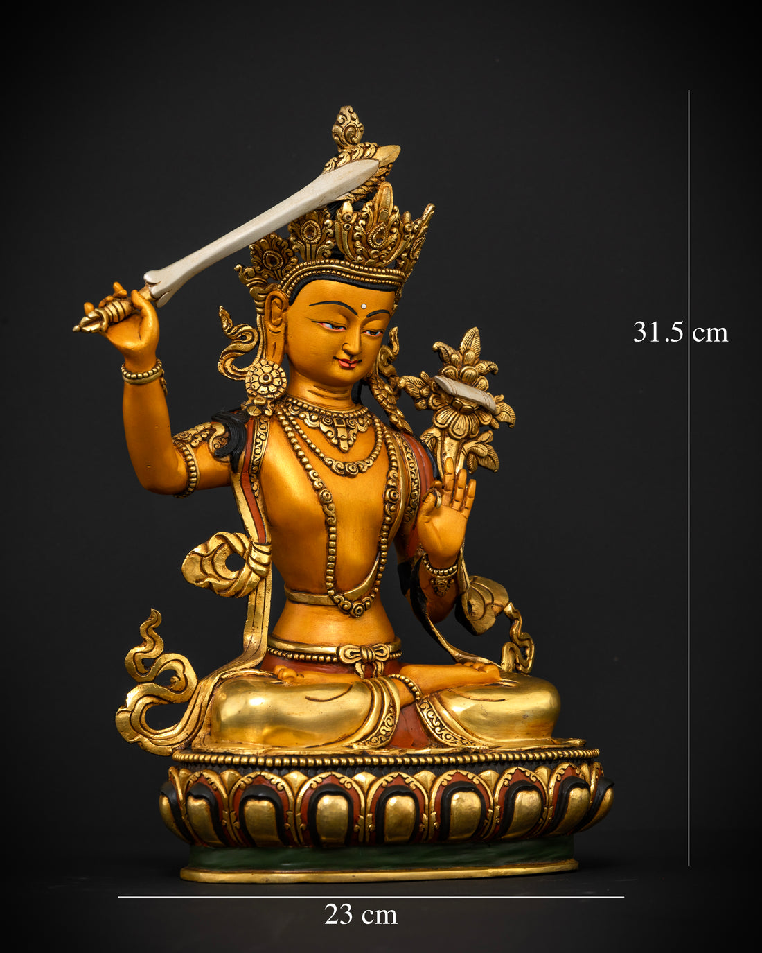 Bodhisattva Manjushree: A Masterpiece of Colored Enlightenment