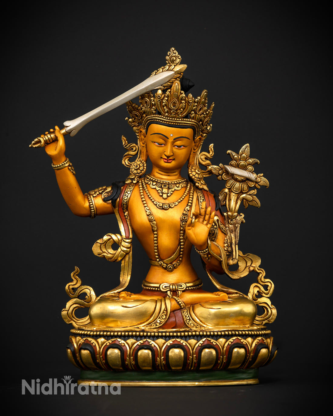 Bodhisattva Manjushree: A Masterpiece of Colored Enlightenment