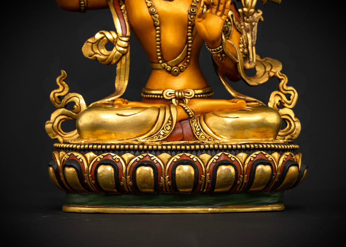 Bodhisattva Manjushree: A Masterpiece of Colored Enlightenment