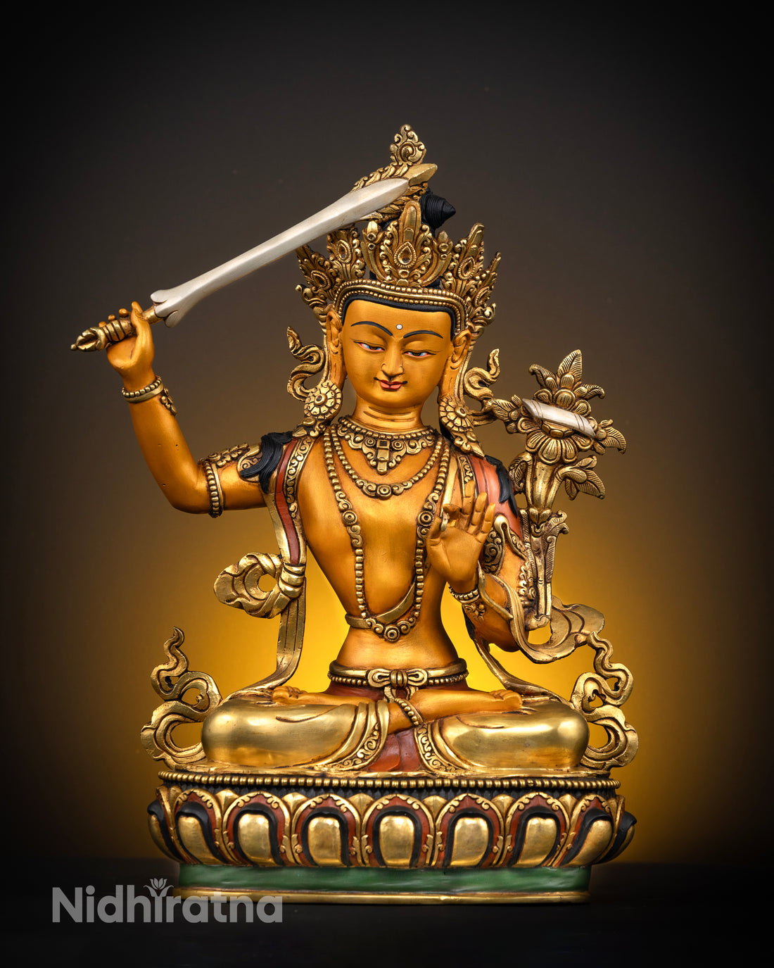 Bodhisattva Manjushree: A Masterpiece of Colored Enlightenment