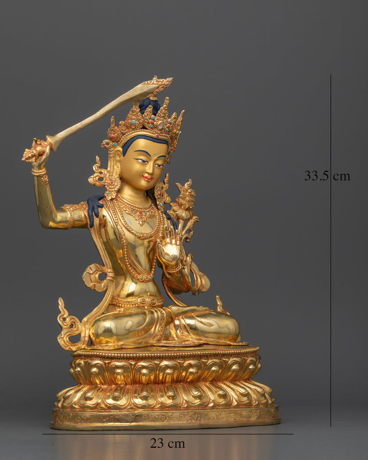 Manjushree Bodhisattva Embodying the Path to Enlightenment