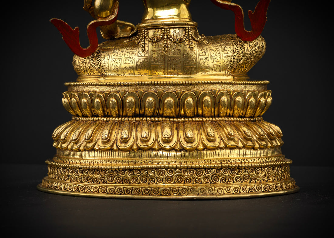 Wisdom Incarnate: The Tibetan Handcrafted Manjushri Sculpture