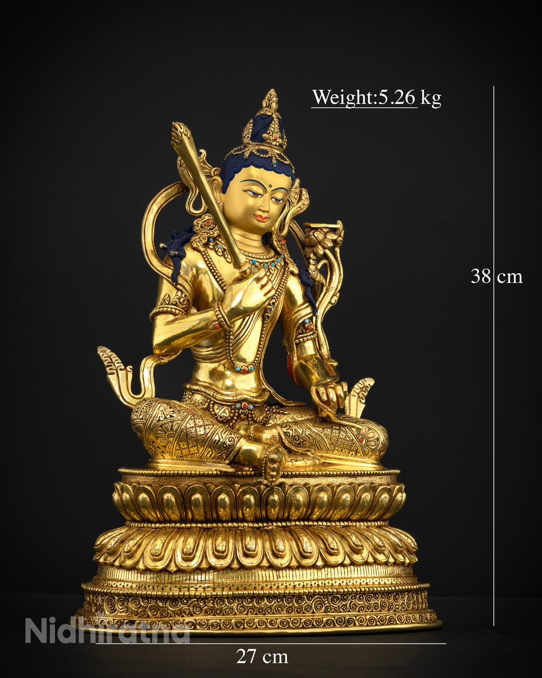 Manjushri Mantra Statue for Meditation