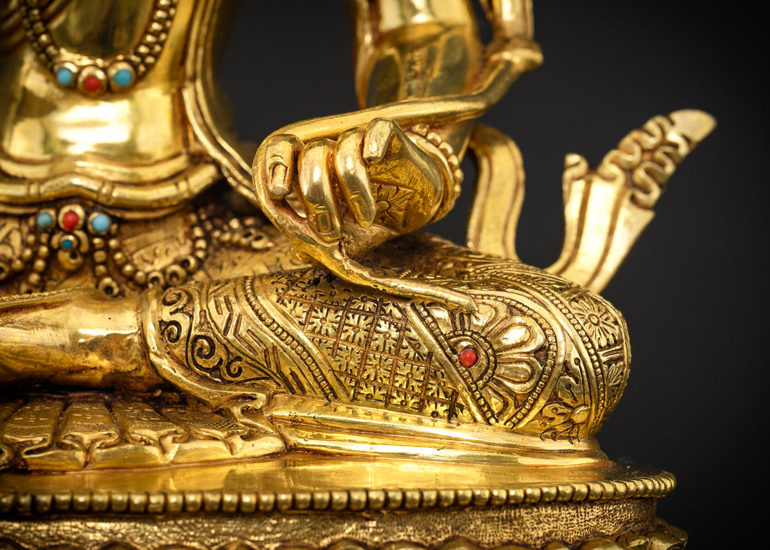 Wisdom Incarnate: The Tibetan Handcrafted Manjushri Sculpture