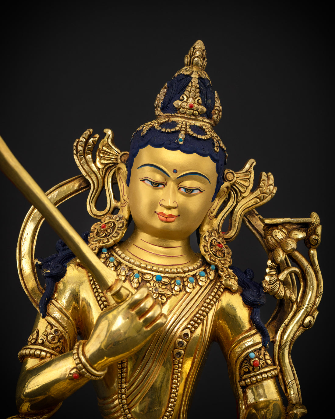 Wisdom Incarnate: The Tibetan Handcrafted Manjushri Sculpture