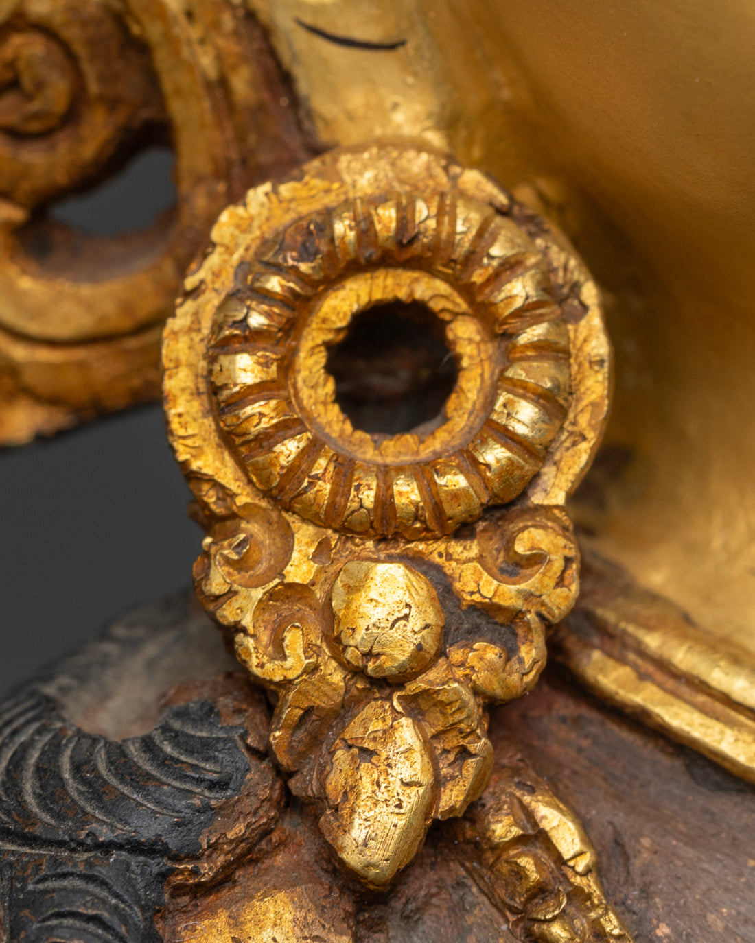 Manjushri in Regal Oxidized and Gold Splendor