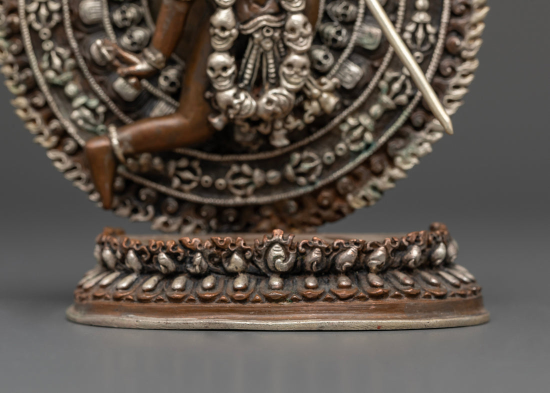 The Fierce Vajrayogini  Altar in Oxidized Silver