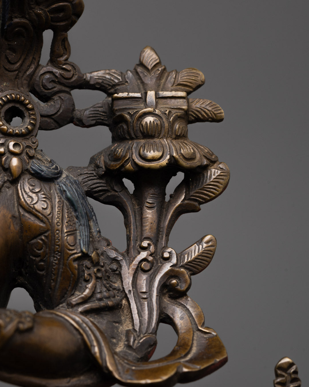 Nepal Handmade Manjushri Statue | Intricately Crafted Buddhist Deity