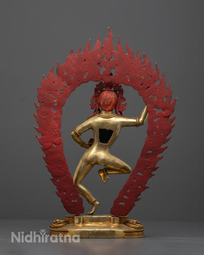 Machig Labdron Statue | Handmade Gold-Gilded Sculpture