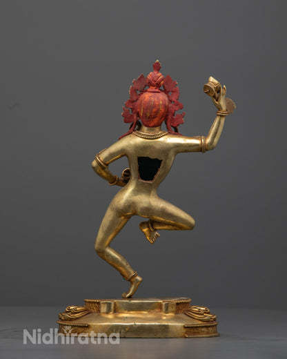 Machig Labdron Statue | Handmade Gold-Gilded Sculpture