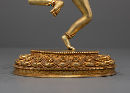 Machig Labdron Statue | Handmade Gold-Gilded Sculpture