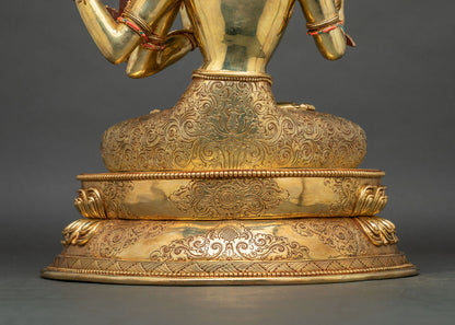 Maha Manjushri Statue | Handcrafted Bodhisattva of Wisdom Sculpture