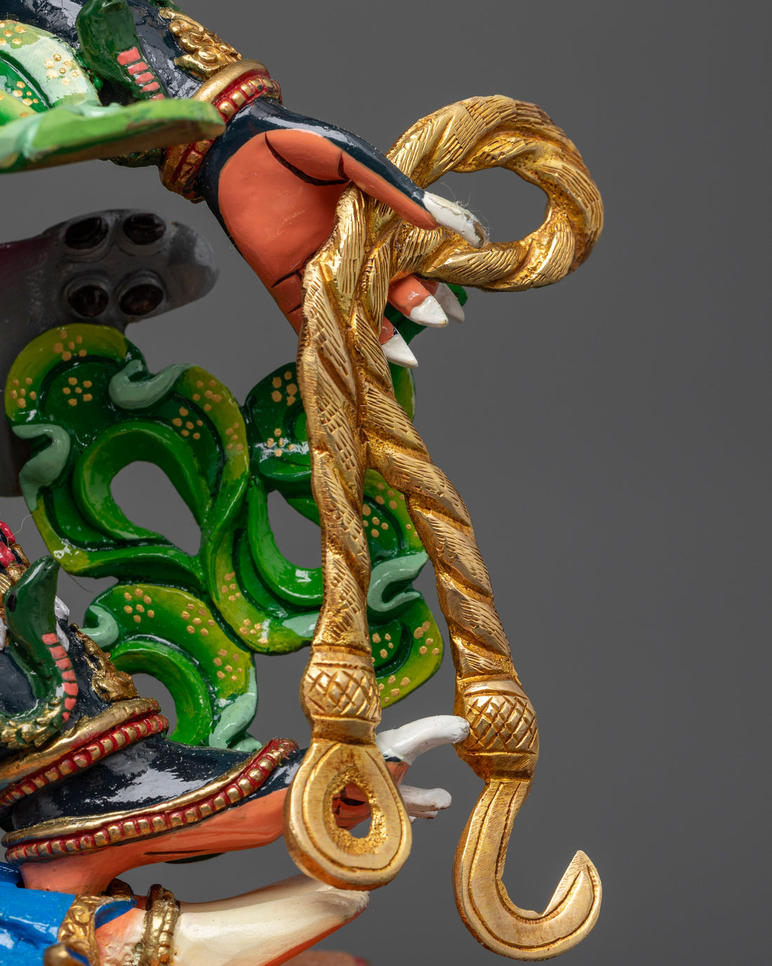 Handcrafted Powerful Six-Armed Mahakala Statue