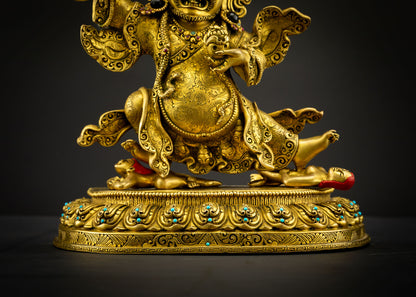 Mahakala Bernagchen Sculpture – Fierce Dharma Protector