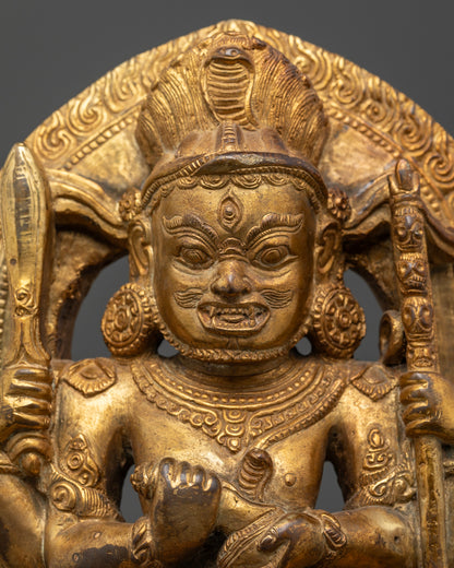 Chaturbhuja Mahakala Statue | Beautifully Crafted Sculpture