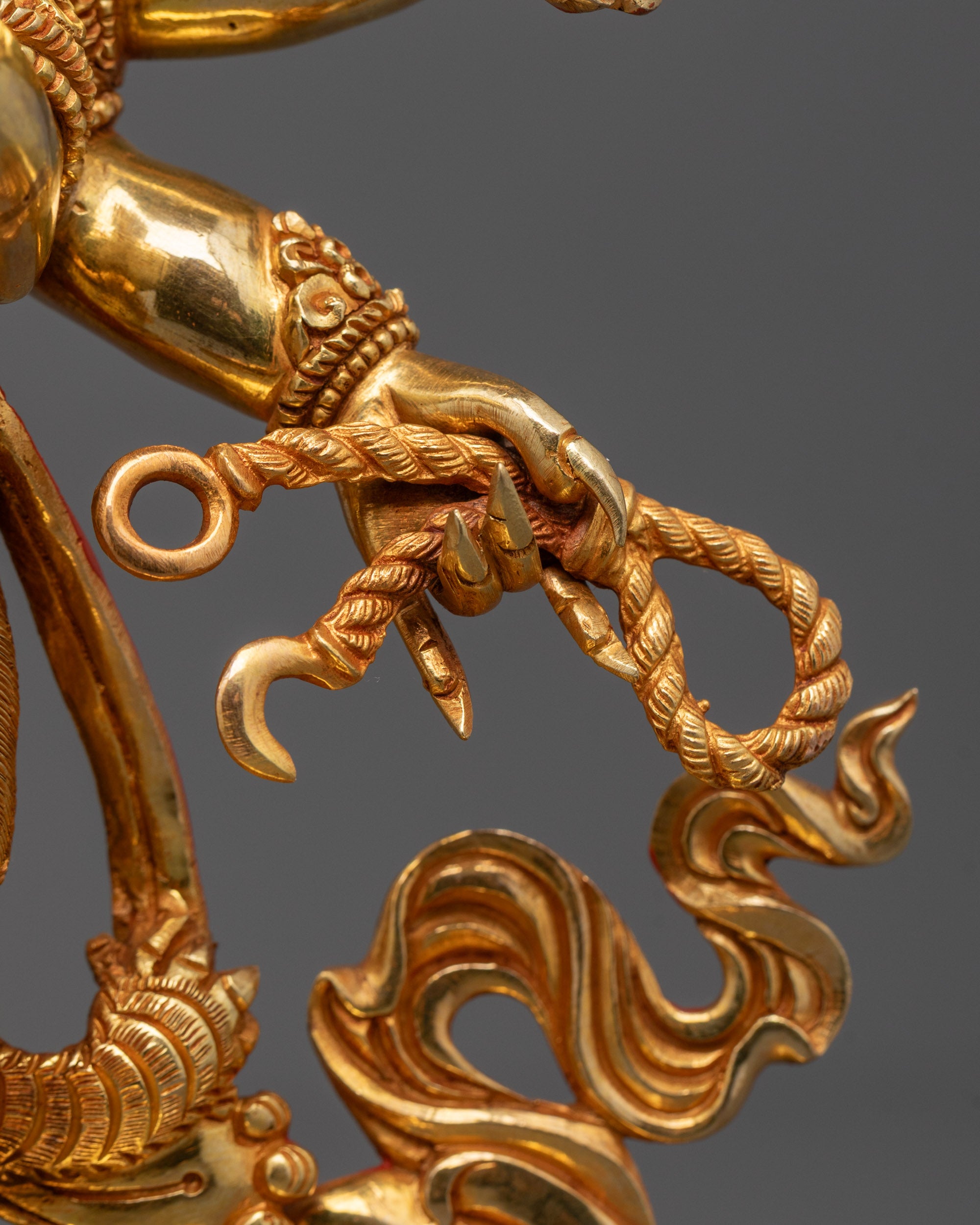 Nepalese Mahakala Statue | Six Armed Protector of Dharma
