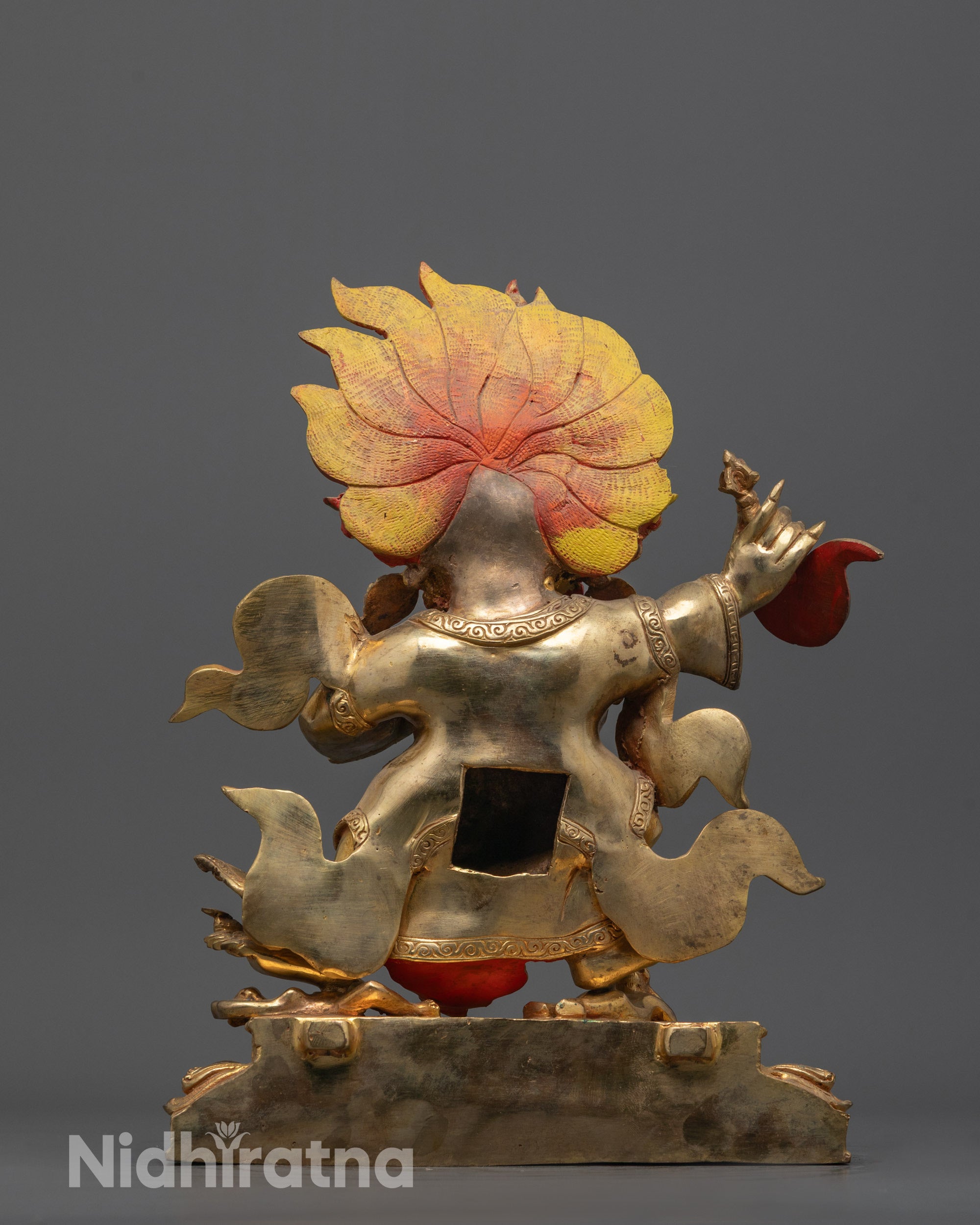 Mahakala Bernagchen Statue from Nepal | Hand-Carved Spiritual Protection