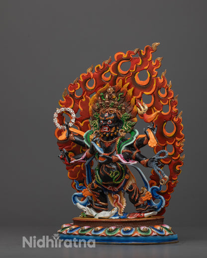 Mahakala Statue with Six Arms | Nepalese Buddhist Artisan