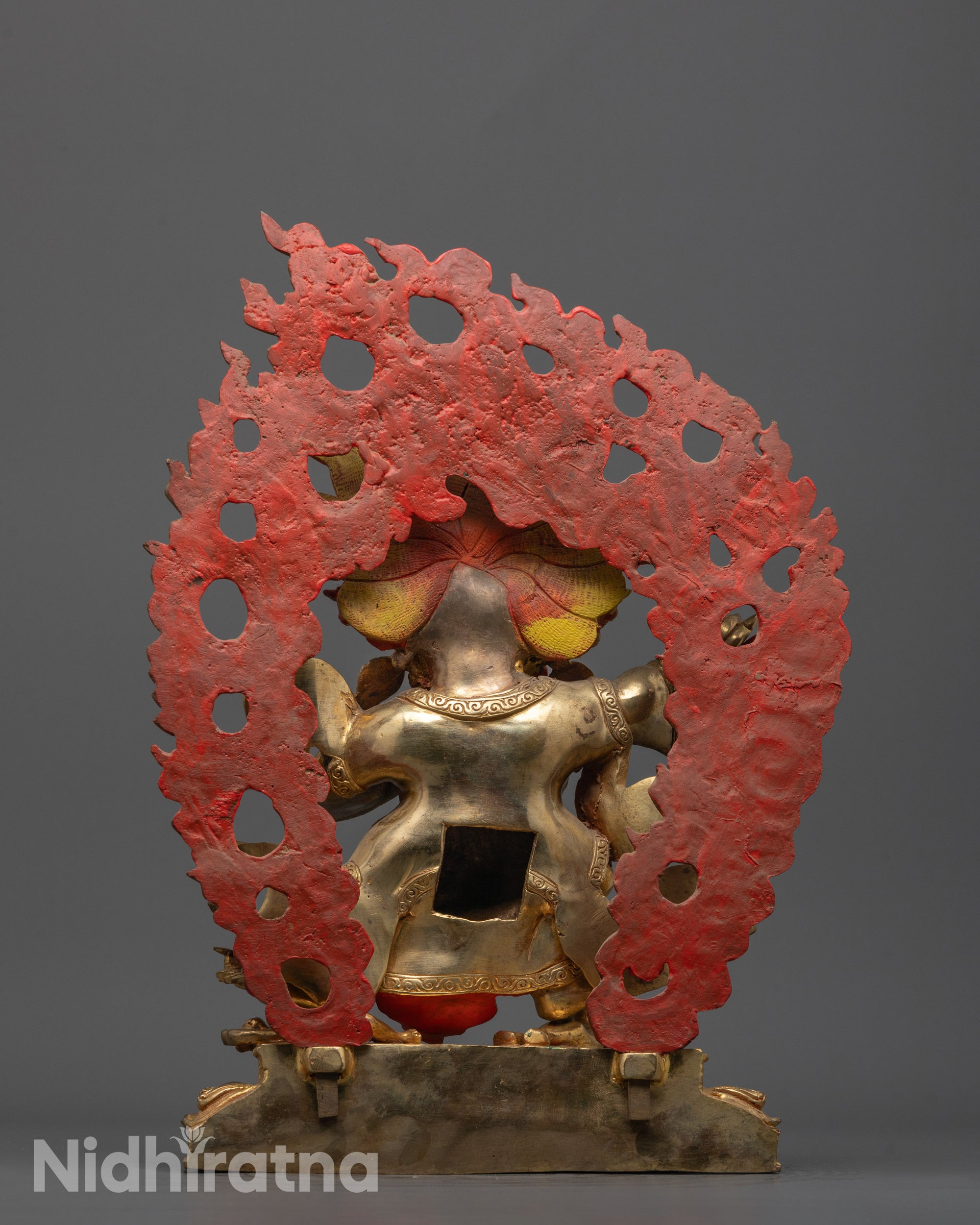 Mahakala Bernagchen Statue from Nepal | Hand-Carved Spiritual Protection