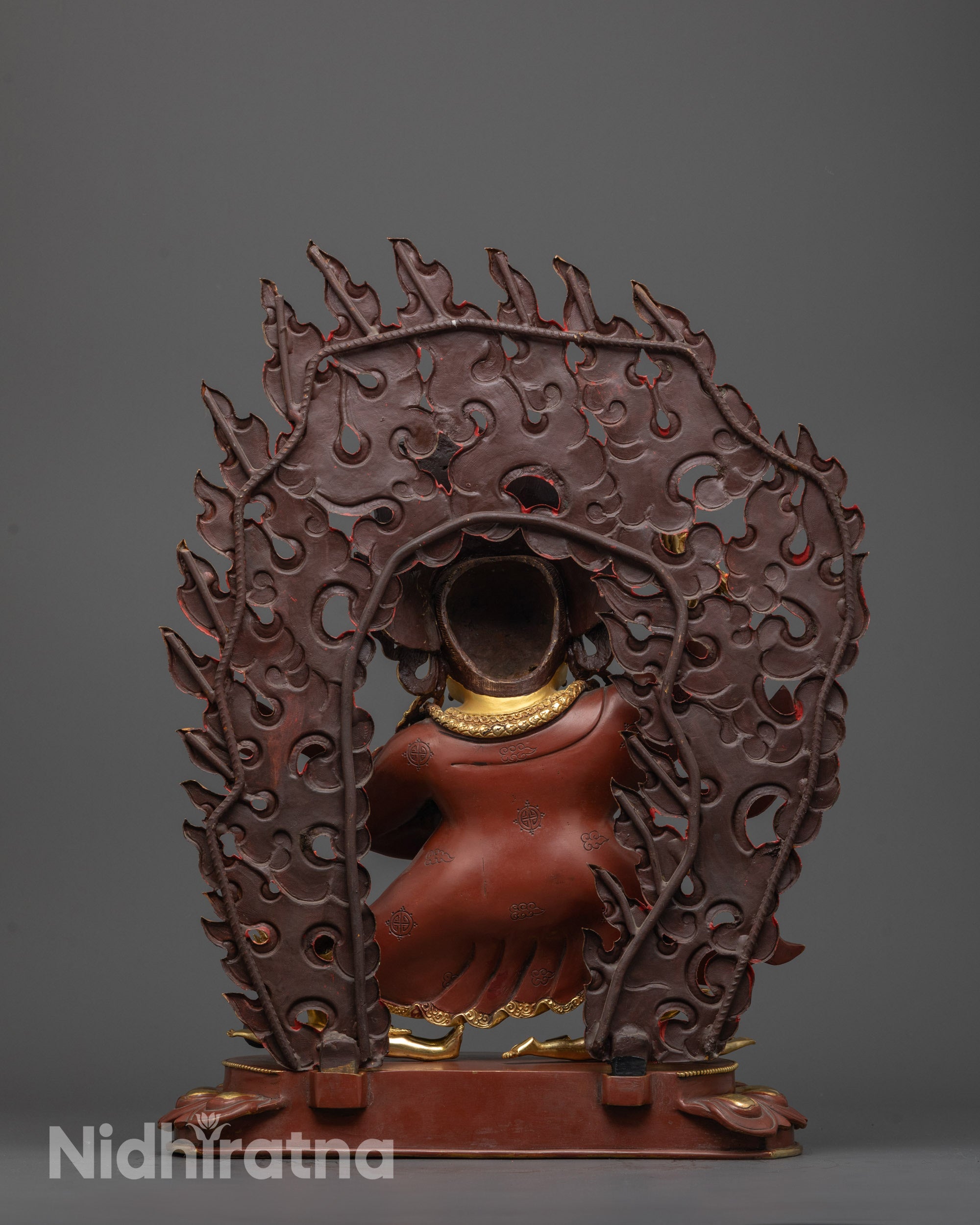 Mahakala Bernagchen Statue | Hand-Carved Tibetan Buddhist