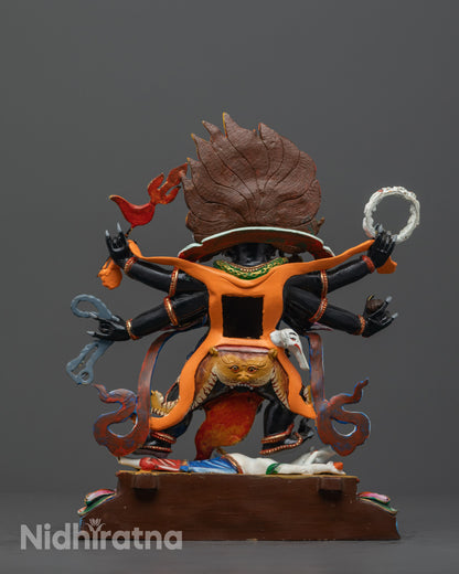 Mahakala Statue with Six Arms | Nepalese Buddhist Artisan