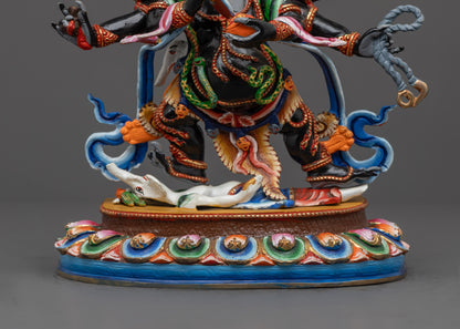 Mahakala Statue with Six Arms | Nepalese Buddhist Artisan