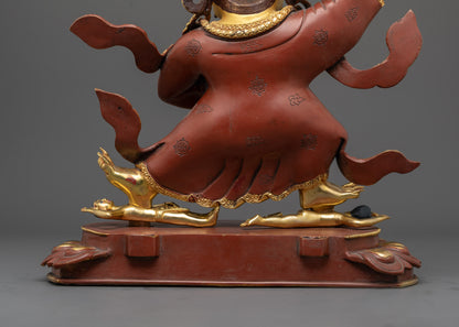 Mahakala Bernagchen Statue | Hand-Carved Tibetan Buddhist