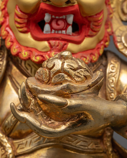 Mahakala Bernagchen Statue from Nepal | Hand-Carved Spiritual Protection