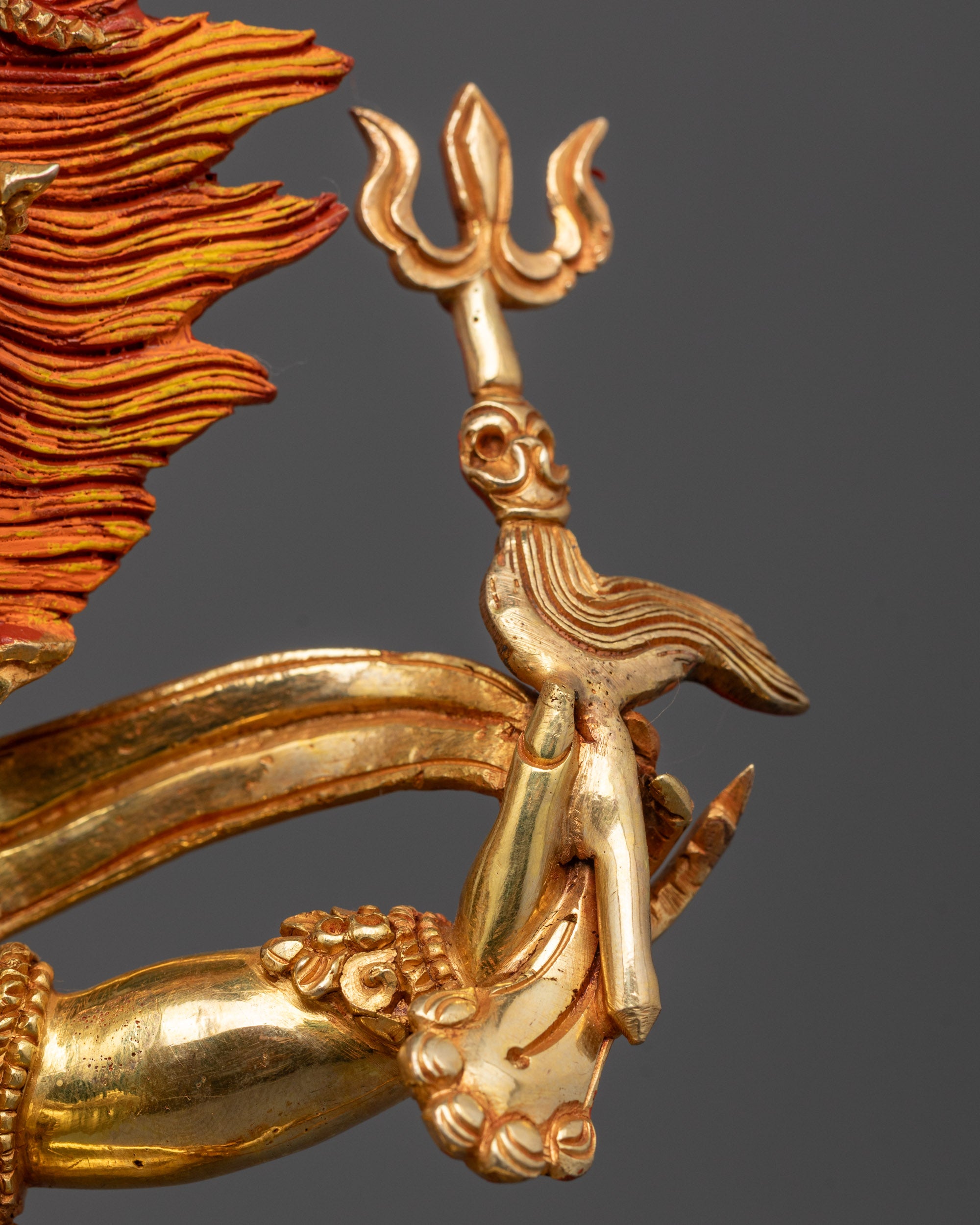 Nepalese Mahakala Statue | Six Armed Protector of Dharma