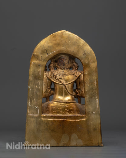 Chaturbhuja Mahakala Statue | Beautifully Crafted Sculpture