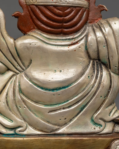 Mahakala Bernagchen Statue in Oxidized Copper