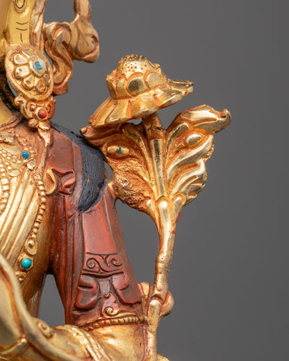 Masterfully Sculpted Maitreya Buddha Statue | Tibetan Buddhist Art