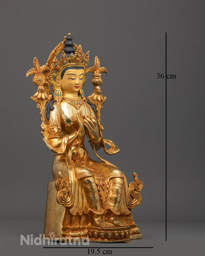 Maitreya Buddha Statue | Hand-Carved Future Buddha