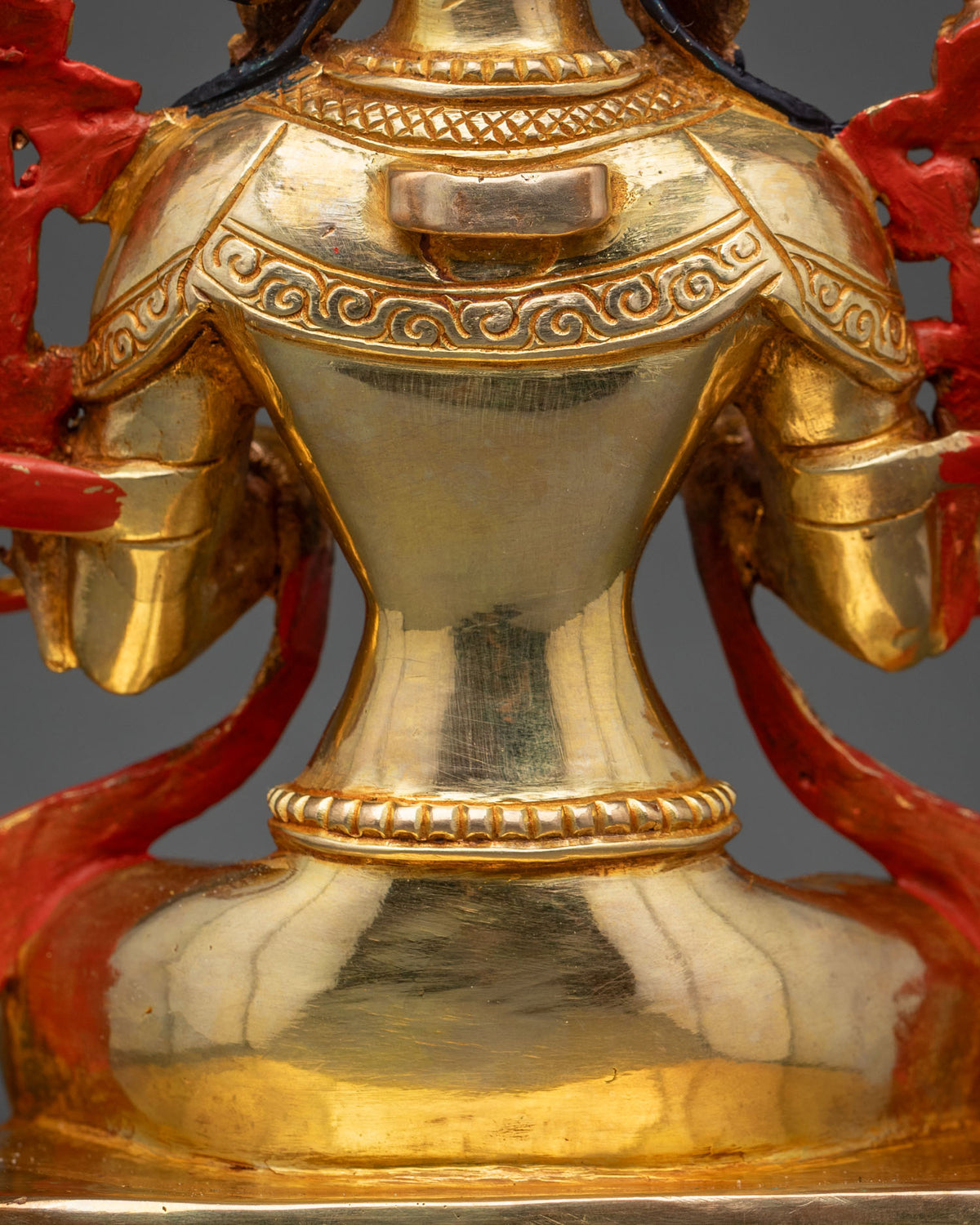 24K Gold Gilded Maitreya Buddha Statue | Timeless Buddhist Art