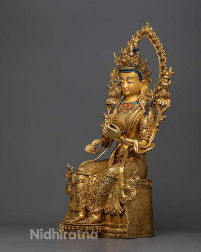Maitreya Buddha Statue | Hand-Carved Tibetan Buddha | Future Buddha