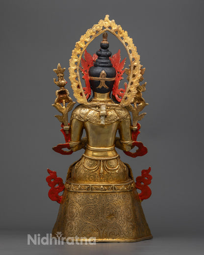 Maitreya Buddha Statue | Hand-Carved Tibetan Buddha | Future Buddha