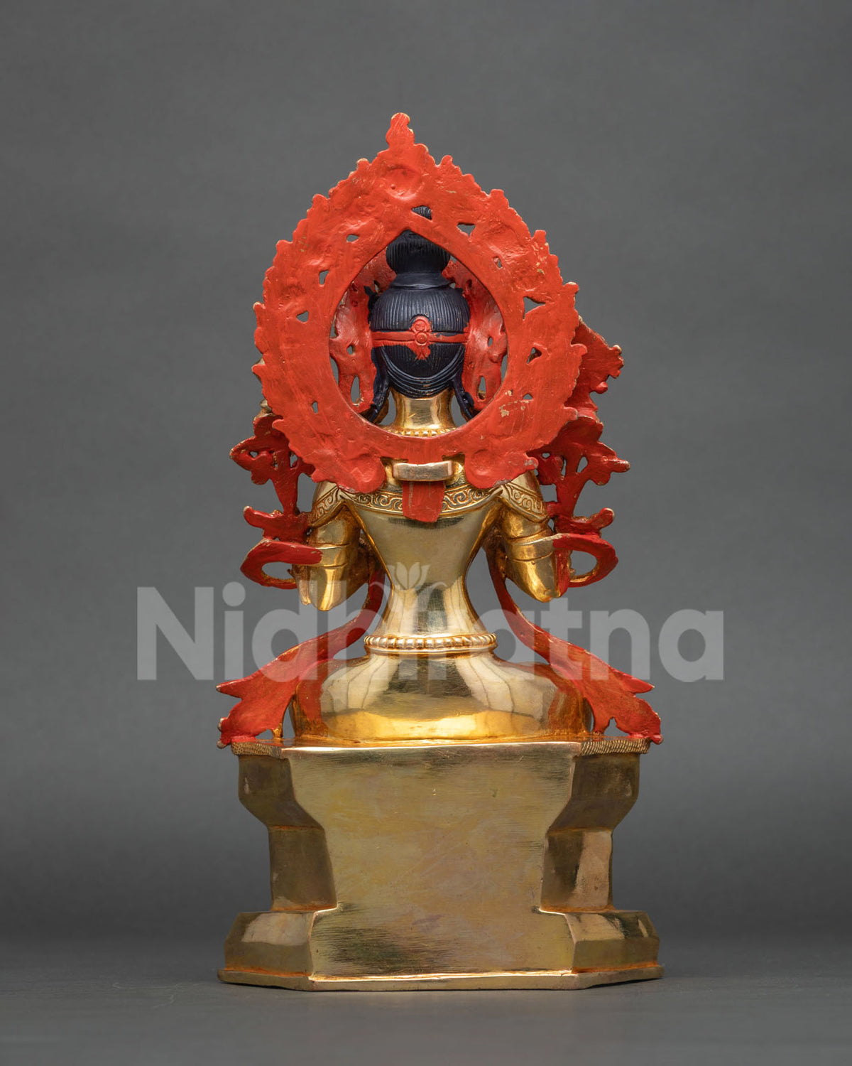 24K Gold Gilded Maitreya Buddha Statue | Timeless Buddhist Art