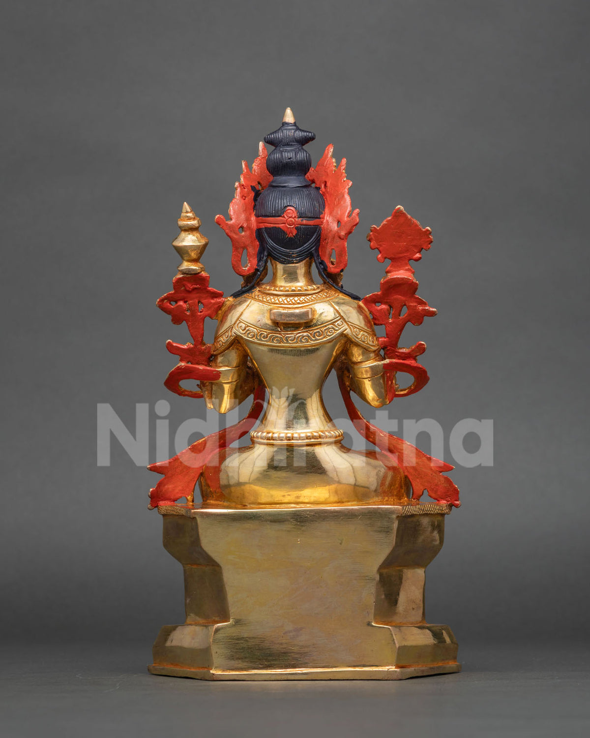24K Gold Gilded Maitreya Buddha Statue | Timeless Buddhist Art