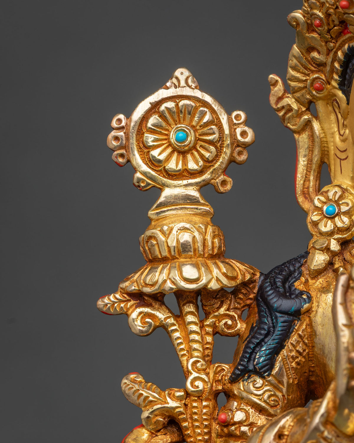 24K Gold Gilded Maitreya Buddha Statue | Timeless Buddhist Art