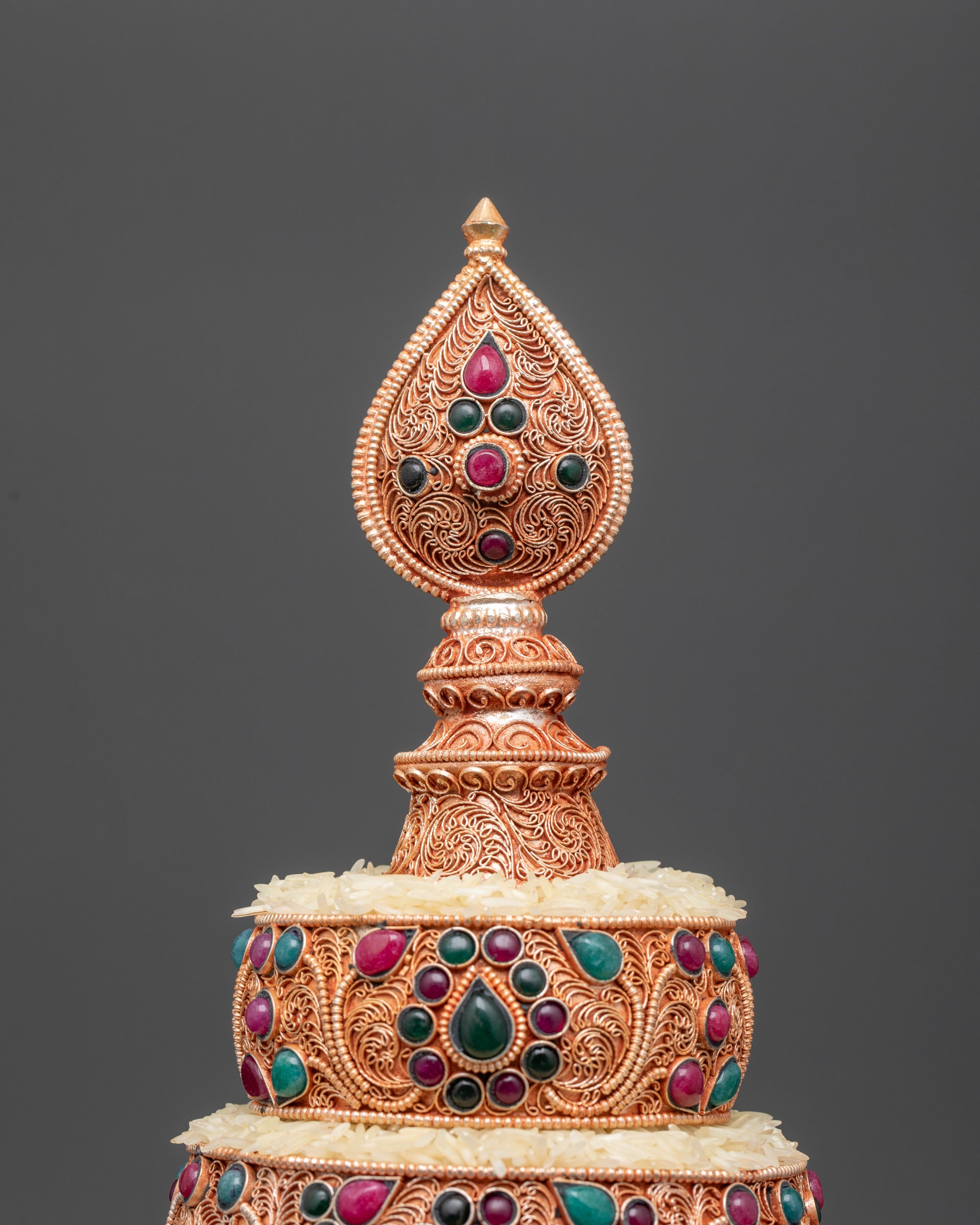 6" Tibetan Ratna Mandala with Filigree Design | Religious Artifacts