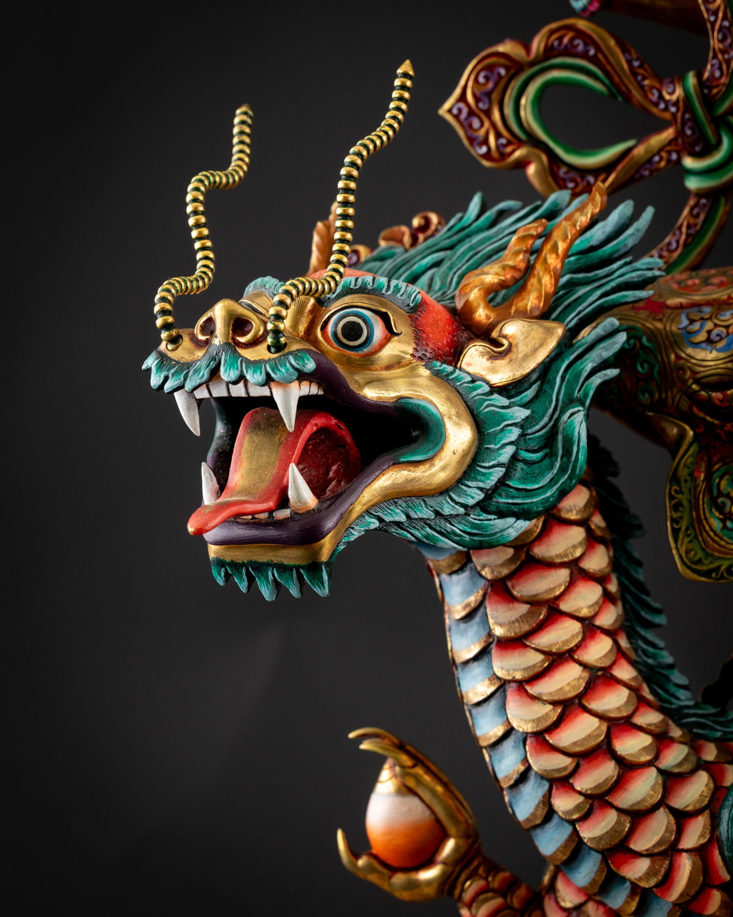 White Dzambhala Statue | Hand-Carved Newari Masterpiece