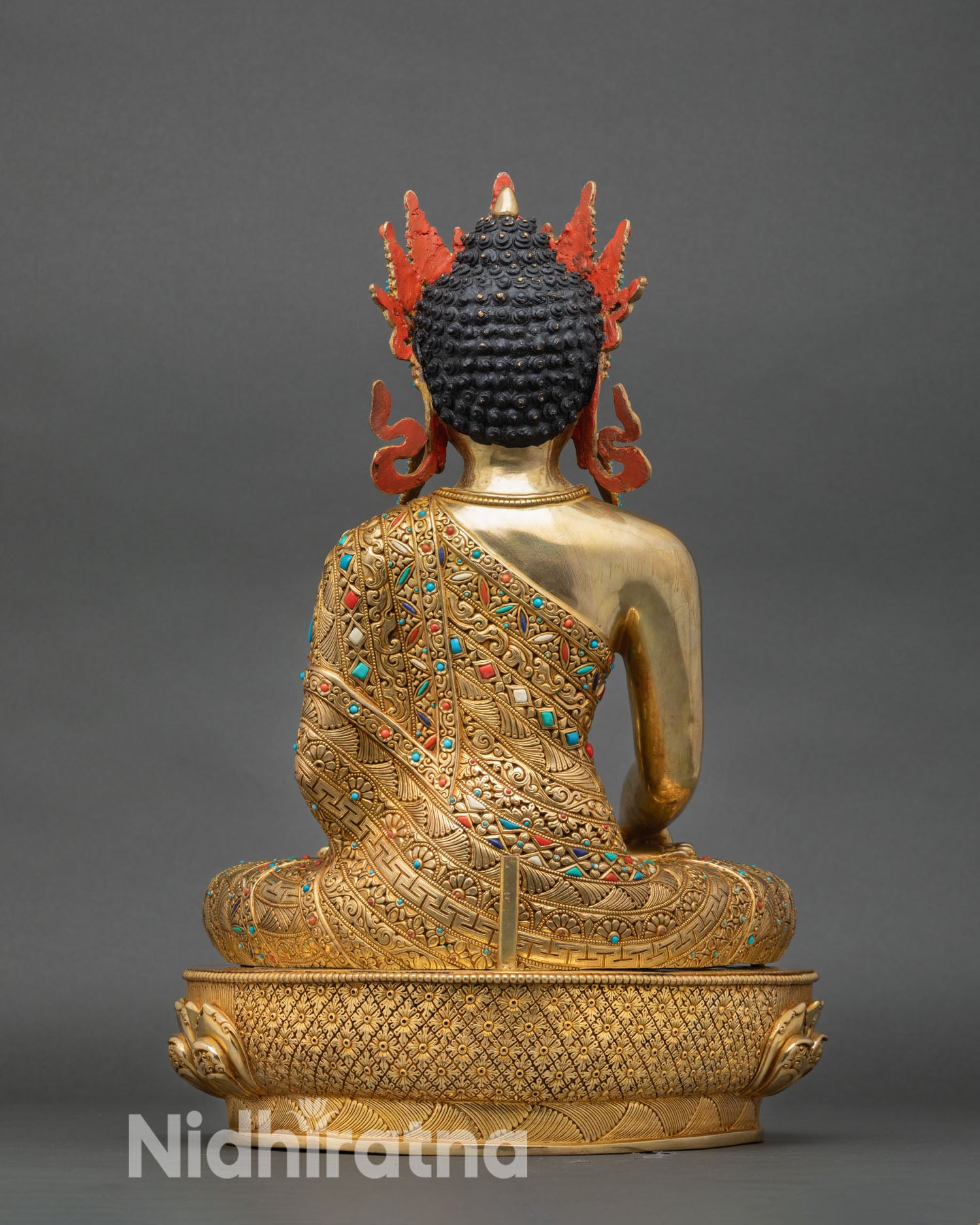 Mitrugpa Statue | 24K Gold Fire-Gilded Copper Artwork