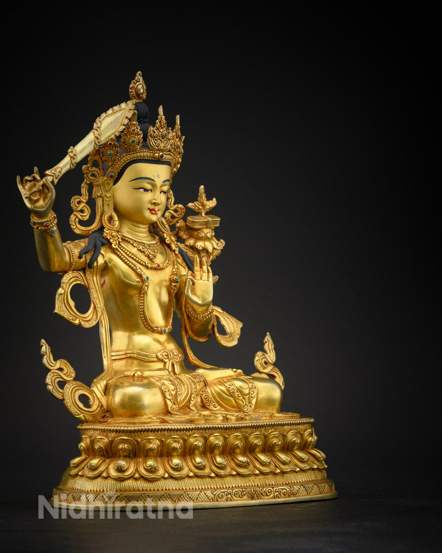 Manjusri Statue Tibetan Buddhist Bodhisattva