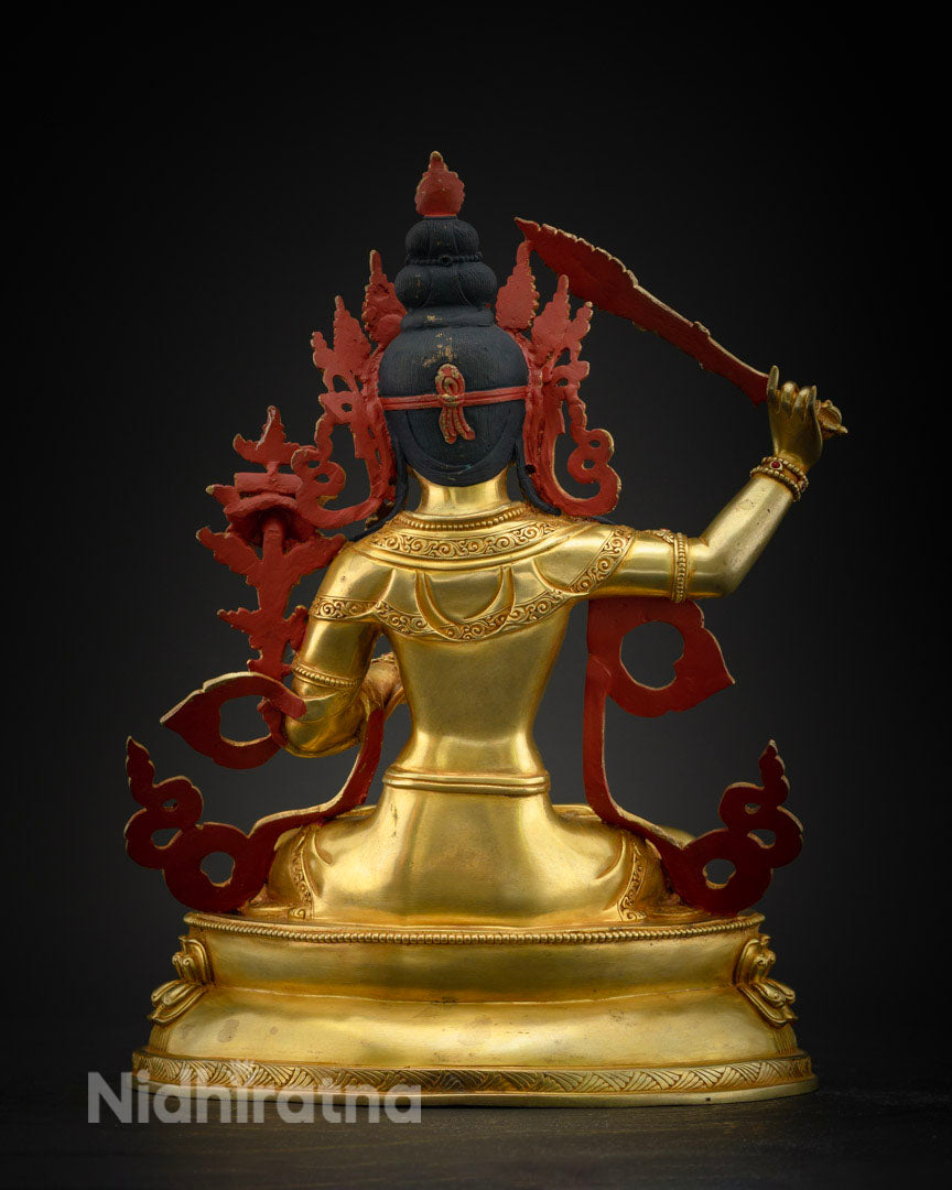 Manjusri Statue Tibetan Buddhist Bodhisattva